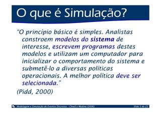 Introdução à Simulação