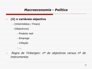 O Que é a Macroeconomia?