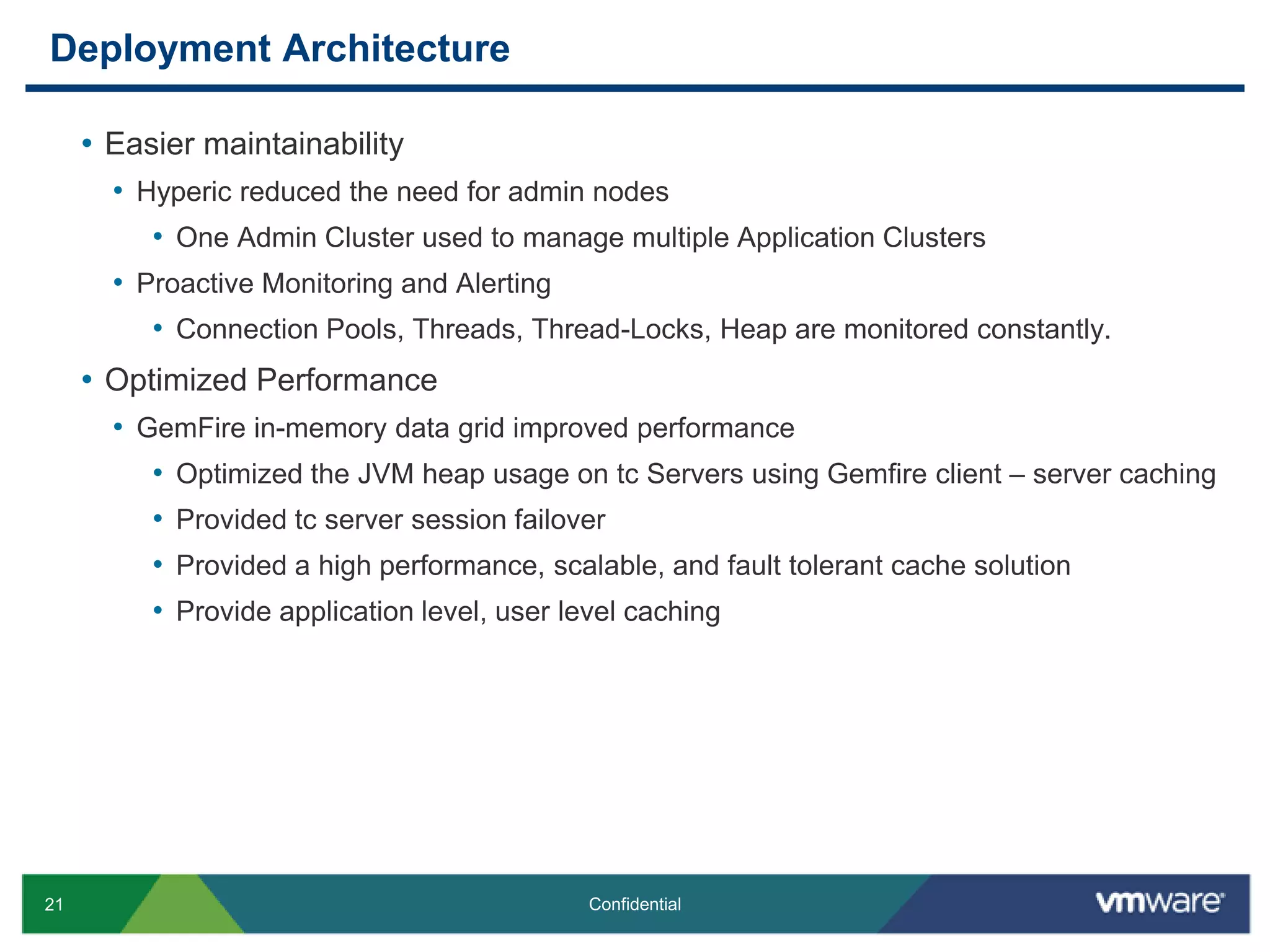 Inversion of control paradigm to modularize the code – mostly addressing the low hanging fruit.What we found…Weblogic specific code: