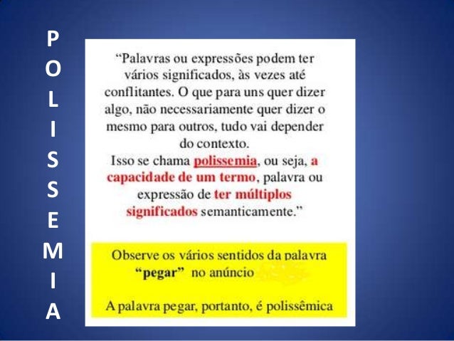 O Que É Polissemia? – O que é SEMÂNTICA? – CLASY