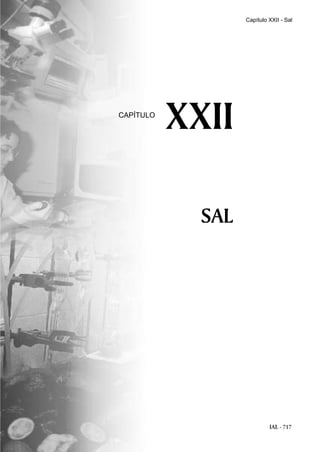 IAL - 717
SAL
XXIICAPÍTULO
Capítulo XXII - Sal
 