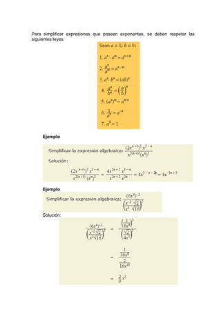 Modulo Algebraic Rewritten MODULO DE ALGEBRA | PDF