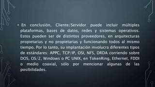 Cliente servidor | PPTX