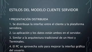 Cliente servidor | PPTX