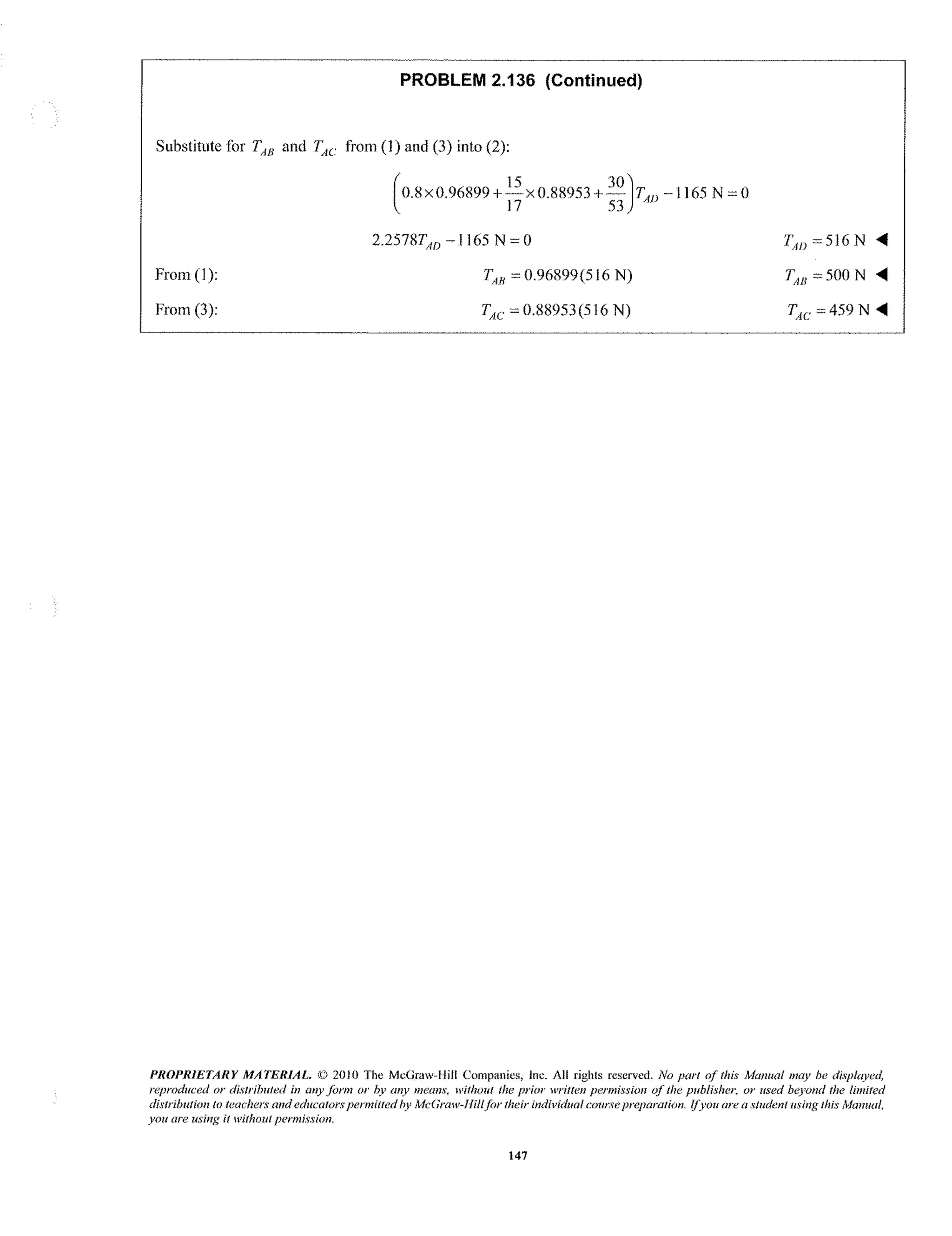 Capitulo 2 solucionario de estatica Beer 9 edicion