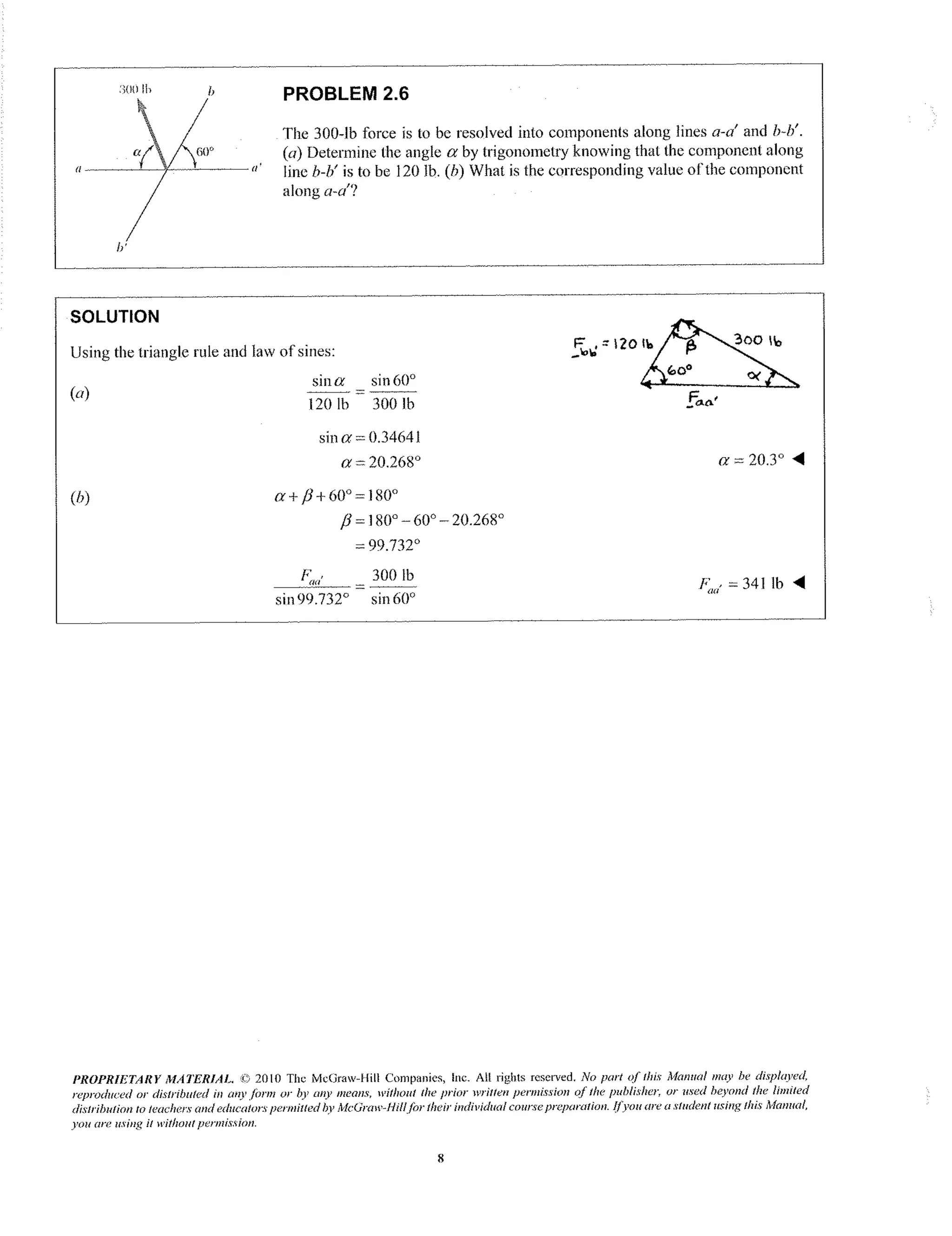 Capitulo 2 solucionario de estatica Beer 9 edicion