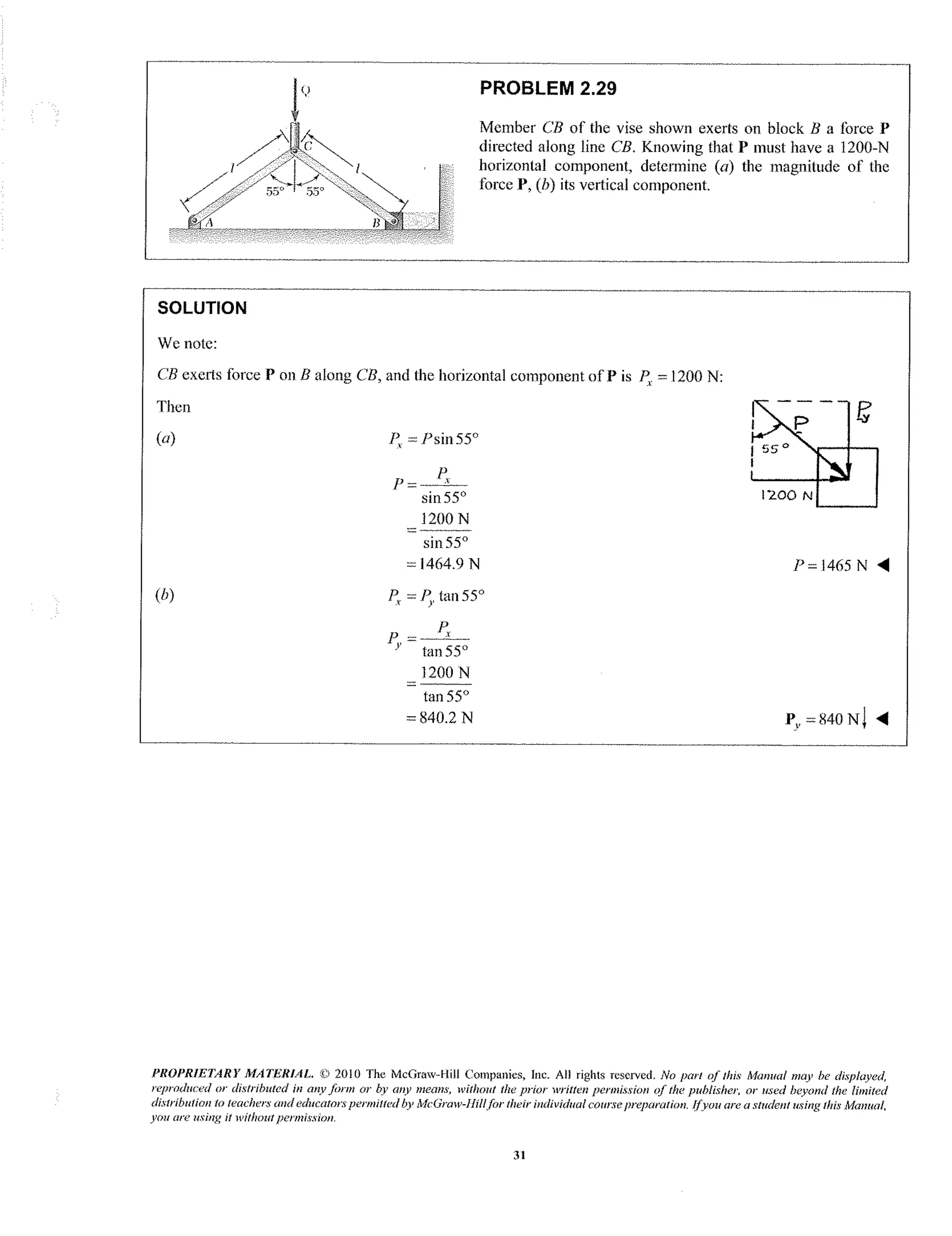 Capitulo 2 solucionario de estatica Beer 9 edicion