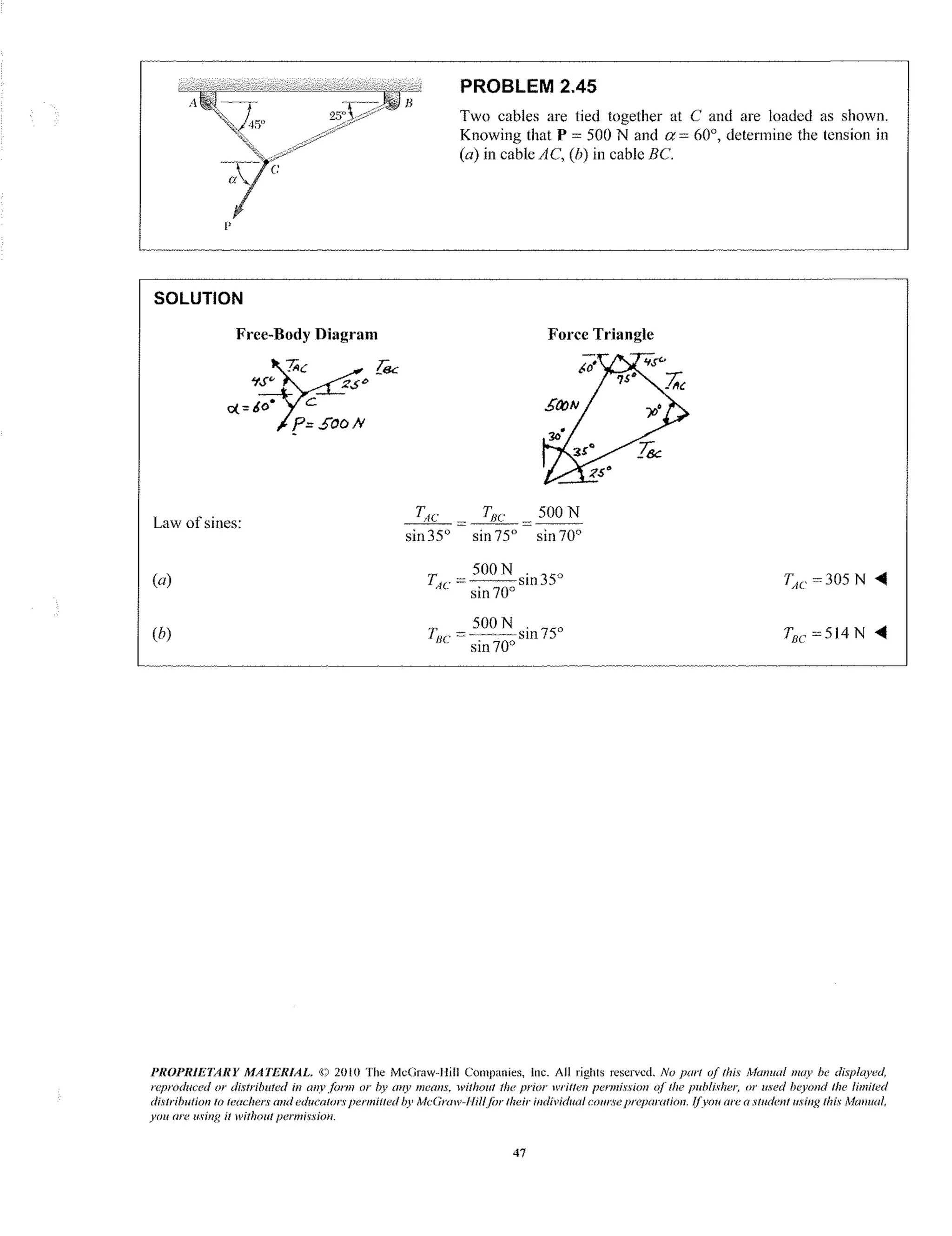 Capitulo 2 solucionario de estatica Beer 9 edicion