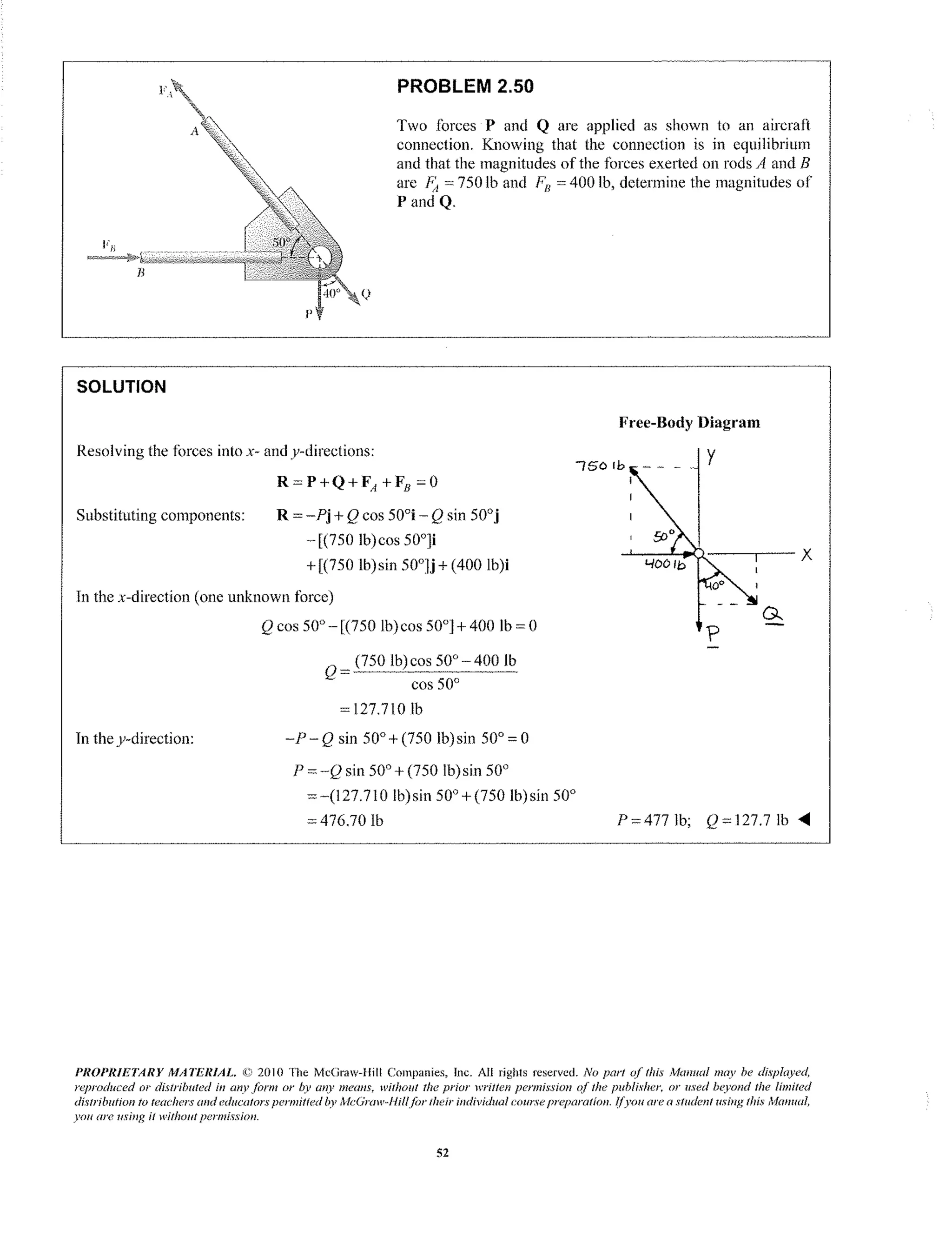Capitulo 2 solucionario de estatica Beer 9 edicion