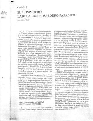 Atias Parasitología Médica Cap 3 - El Hospedero
