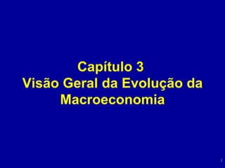 Capítulo 3  Visão Geral da Evolução da Macroeconomia 
