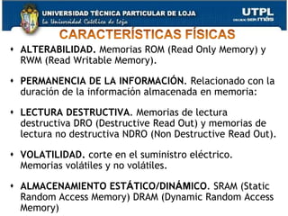 Capítulo III11DISPOSITIVOS FÍSICOSLos sistemas de memorias empleados en los computadores utilizan diferentes dispositivos físicos.Para la MEMORIA PRINCIPAL se utilizan memorias semiconductoras.