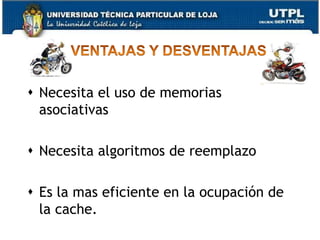 EJEMPLOAhora vamos a colocar los datos obtenidos en la grafica de la dirección de memoriaTambién teníamos que la línea tiene o necesita 6 bits
