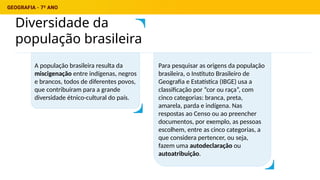 Dinâmicas da População Brasileira: Crescimento, Diversidade e Desafios ...