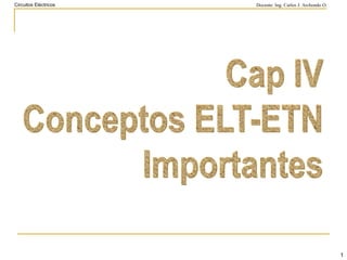 1 Cap IV Conceptos ELT-ETN Importantes 