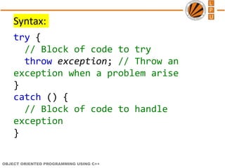 CAP444Unit6ExceptionHandling.pptx