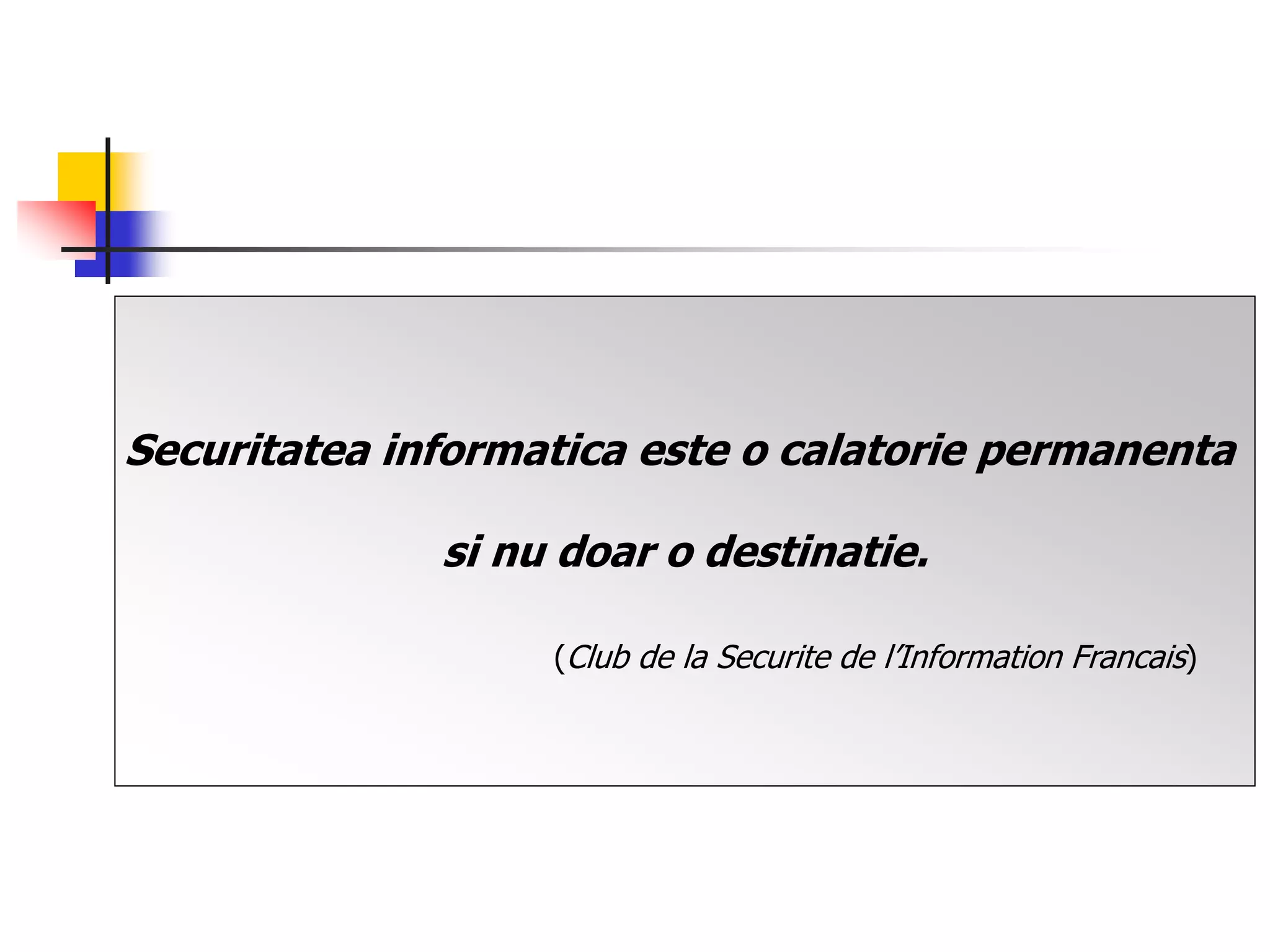Securitate Informatica Cap4 securitatea si | PPSX