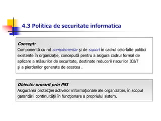 Securitate Informatica Cap4 securitatea si | PPSX