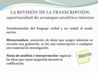 Introducción.Fase 2: Alentar la competencia conversacionalEn el caso de entrevistados inseguros o nerviosos.
