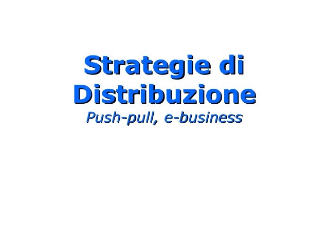 Push pull esempi di appuntamenti