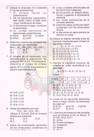 ENLACE QUÍMICA I