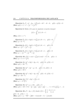 ∞ 
0 
+ 
1 
s 
Z 
∞ 
0 
e−st dt 
£{t}(s) = −(0 − 0) + 
1 
s 
1 
−s 
e−st 
 
