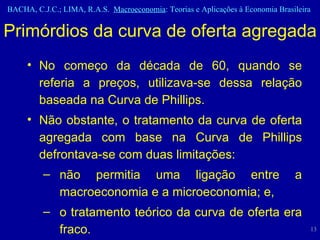 No começo da década de 60, quando se referia a preços, utilizava-se dessa relação baseada na Curva de Phillips. Não obstante, o tratamento da curva de oferta agregada com base na Curva de Phillips defrontava-se com duas limitações: não permitia uma ligação entre a macroeconomia e a microeconomia; e, o tratamento teórico da curva de oferta era fraco. Primórdios da curva de oferta agregada 