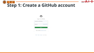 Step 1: Create a GitHub account
 