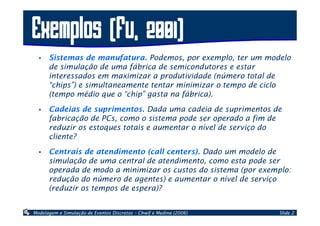 Simulação e Otimização