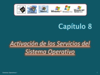 Capítulo 8 Activación de los Servicios del Sistema Operativo 1 Sistemas Operativos I 