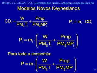 P i  = m i     CD i Para toda a economia: Modelos Novos Keynesianos 