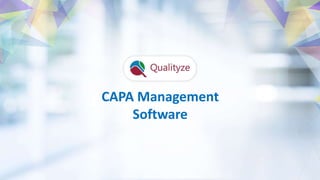 CAPA Management
Software
 