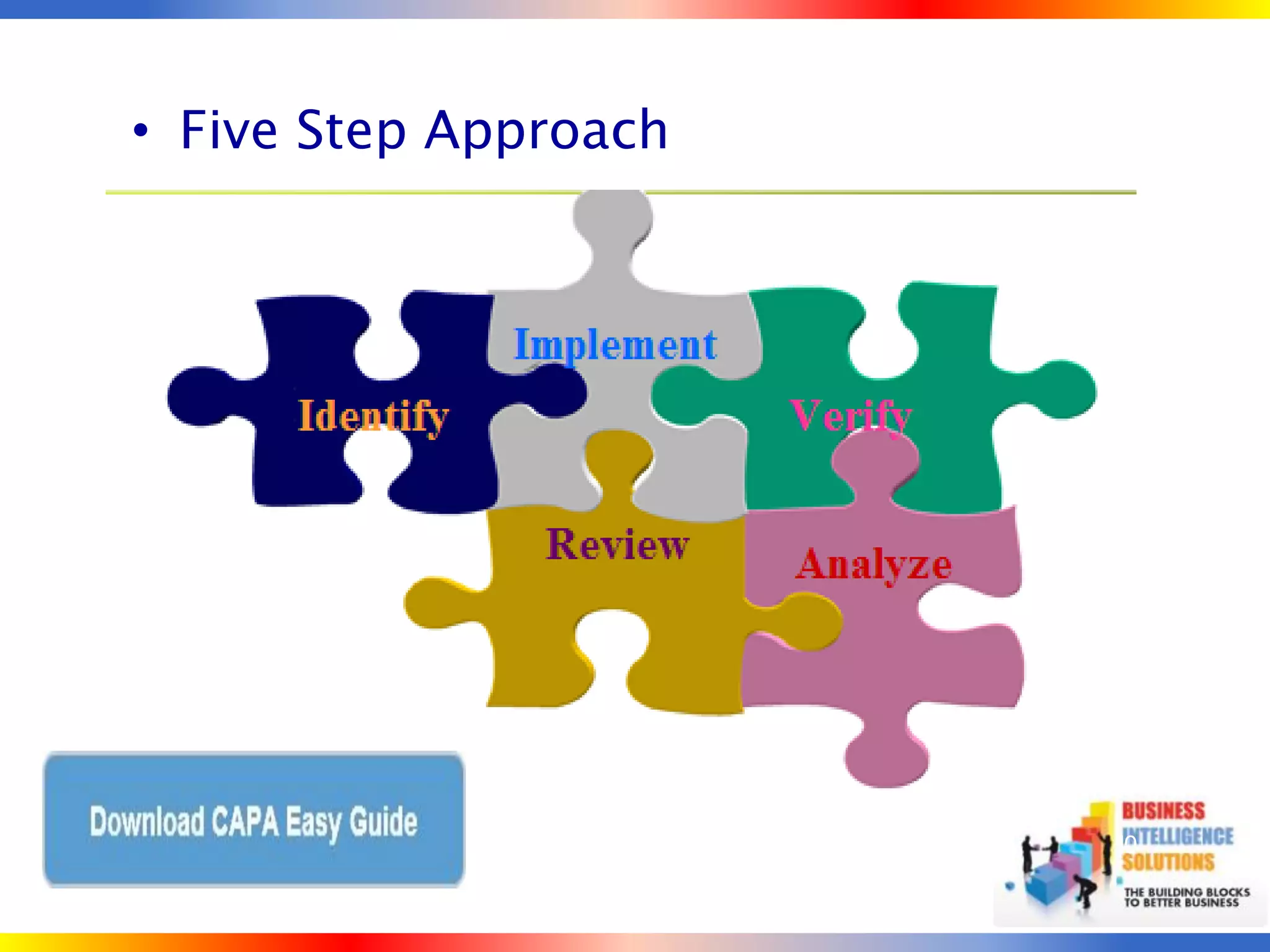 • Five Step Approach




                       10
 