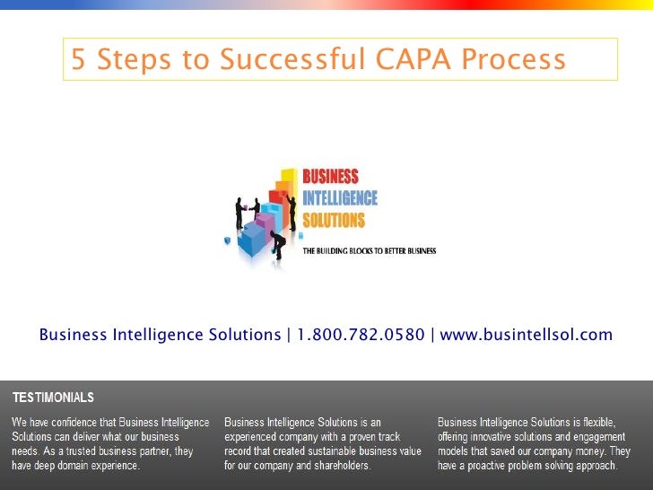 Capa A Five Step Action Plan