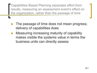 Capabilities based planning (v2) Slide 20