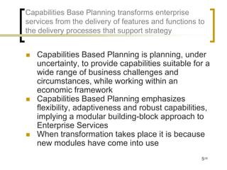 Capabilities based planning (v2) Slide 5