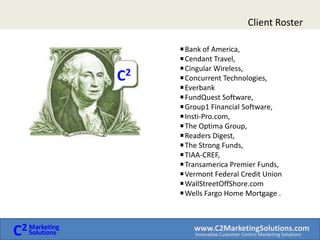 Strategy OverlayEach one of your customersfits into one of the quads on theStrategy Grid.  At a strategic level this grid applies 4 top line strategies depending on the length of the  relationship and the and number of products/services.By applying a consistent strategy, progressive messaging, compelling offer and strong call to action you can significantly  improve your marketing results.HighProfitDevelop LoyaltyReward and RecognitionIncrease PenetrationEncourage activityLowProfitLow LoyaltyHigh LoyaltyAnd with a clear picture of your most profitable customers, we can begin to market directly to the same type of potential new customers.