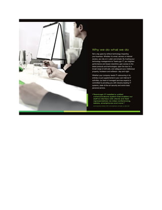 TeamLogic IT Capabilities Brochure