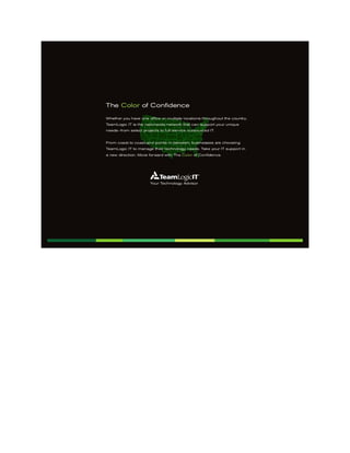 TeamLogic IT Capabilities Brochure