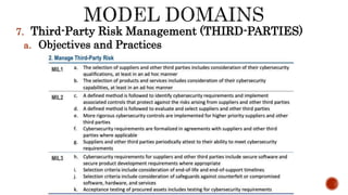 7. Third-Party Risk Management (THIRD-PARTIES)
a. Objectives and Practices
 