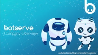 botserve..
Company Overview
analytics | consulting | automation | academy
 