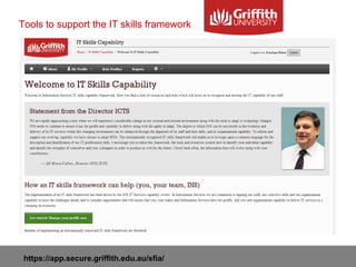 Tools to support the IT skills framework
 