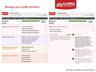 Manage your profile (browse)
 