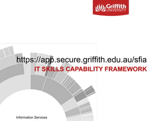Information Services
IT SKILLS CAPABILITY FRAMEWORK
 