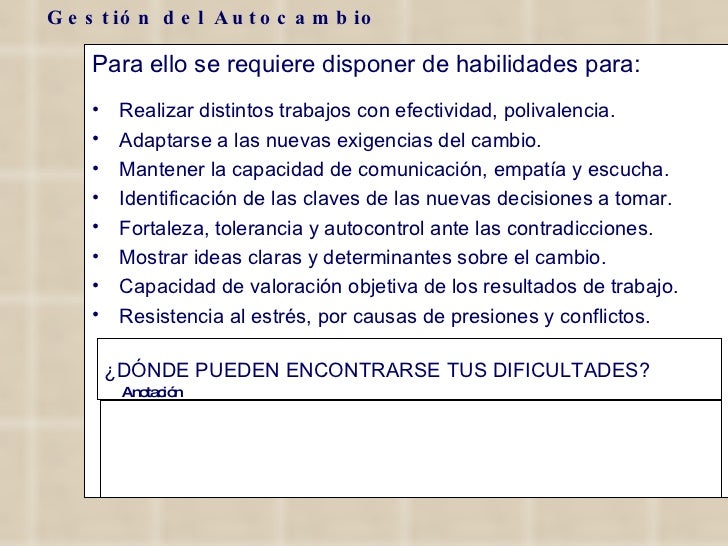 Capacidad De Adaptacion Al Cambio