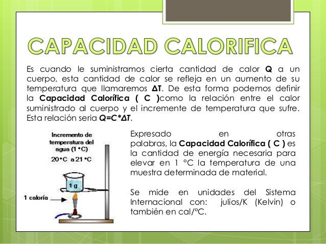 Capacidad calirifica