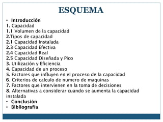 Capacidad de plantas industriales | PDF