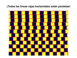 ¡Todas las líneas rojas horizontales están paralelas! 