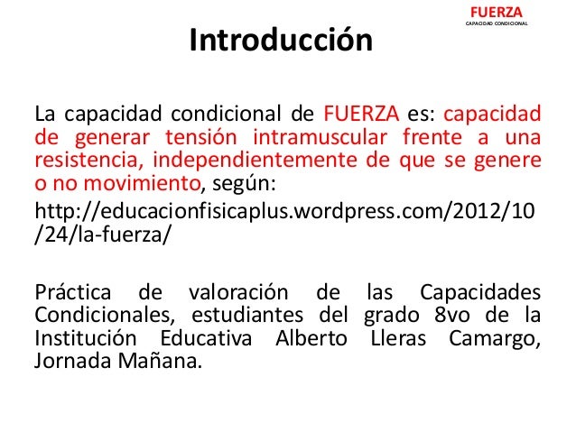 Capacidades condicionales fuerza
