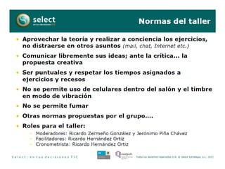 Capacidades de clustersselect